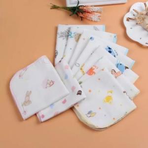 China Dyed Natural Pure Cotton Handkerchiefs Facial Oil Cleansing Skin Friendly wholesale
