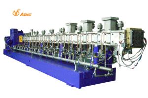China Twin Screw Rubber Extruder Machine , 500rpm Polymer Devolatilization Extruder wholesale