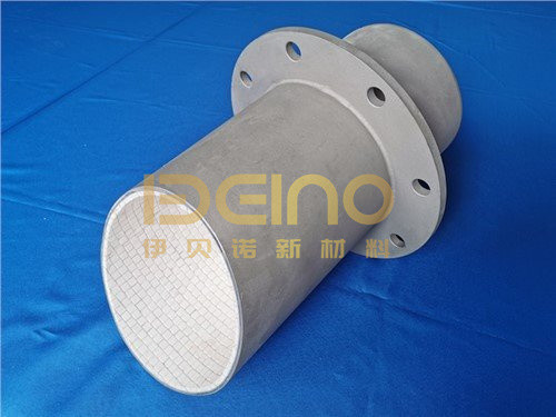 Misaligned Design Alumina Ceramic Pipe Ceramic Lined Pipe Elbows