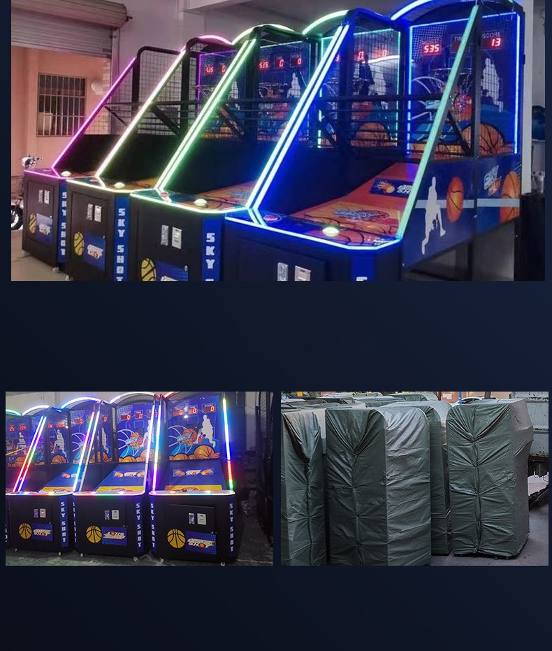 Mini Coin Operated Arcade Basketball Machine For Amusement Game Center