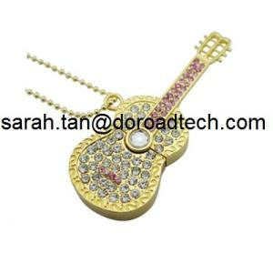 China New Cute Jewelry Guitar USB Flash Drives Full Capacity Guaranteed wholesale