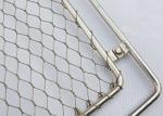 Stainless Steel Knotted Rope Mesh , Architectural Woven Metal Mesh