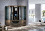 1650x1650x2150mm Steam Shower Room Cabin With Whirlpool Bathtub