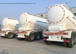 68-70cbm 4 Axle Tank Semi Trailer , Bulk Cement Trailer High Working Performnce
