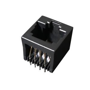 China Single Port RJ45 Network Connector 6P2C 180 Degree Rated Current 1.5A on sale