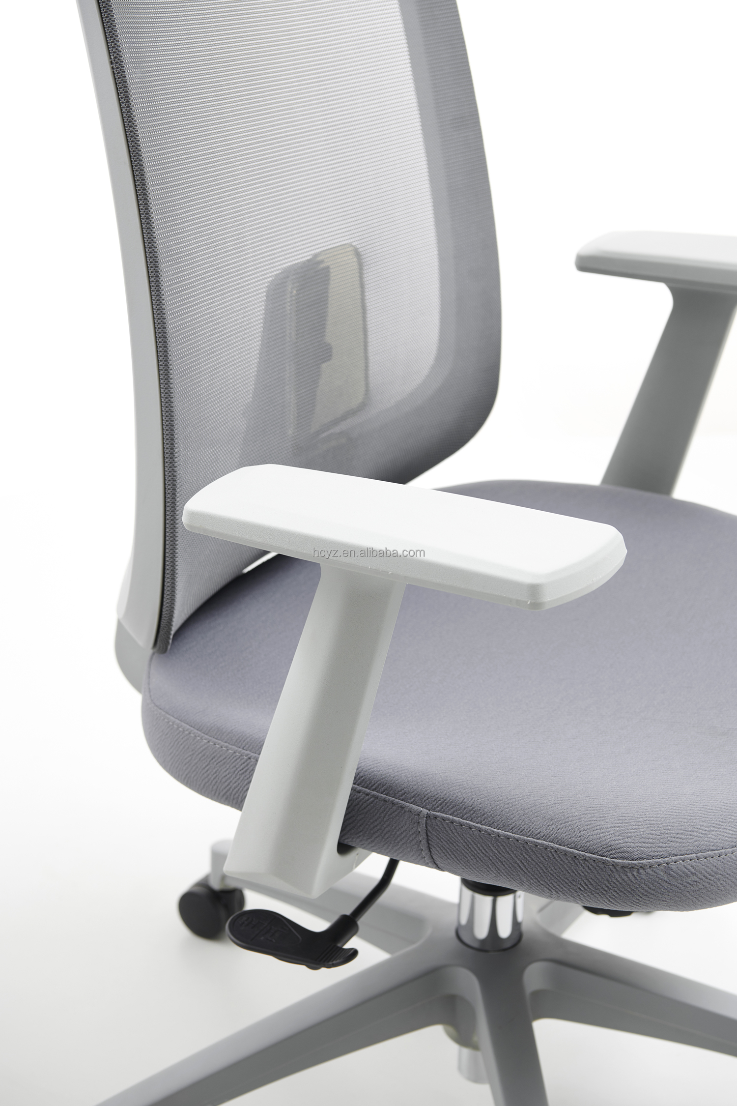 M-062B Mid back gray swivel mesh chair ergonomic executive high back office chair