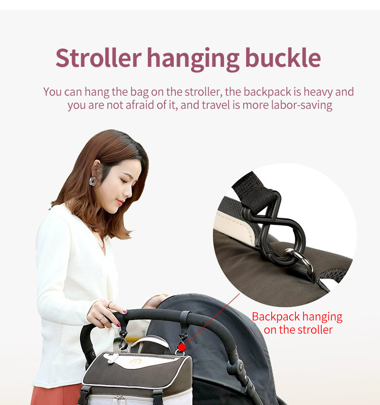 ISO9001 Softback Multifunction Travel Diaper Bag Backpack Water Resistant