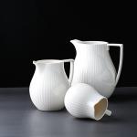 LFGB Porcelain White Teapot Ceramic Teapot Tableware Accessories