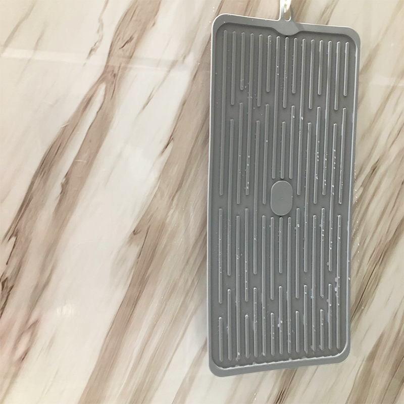2019 Amazon Hot Selling Heat Resistant Eco-Friendly Silicone Dish Drying Mat Easy Clean Dishwasher Safe