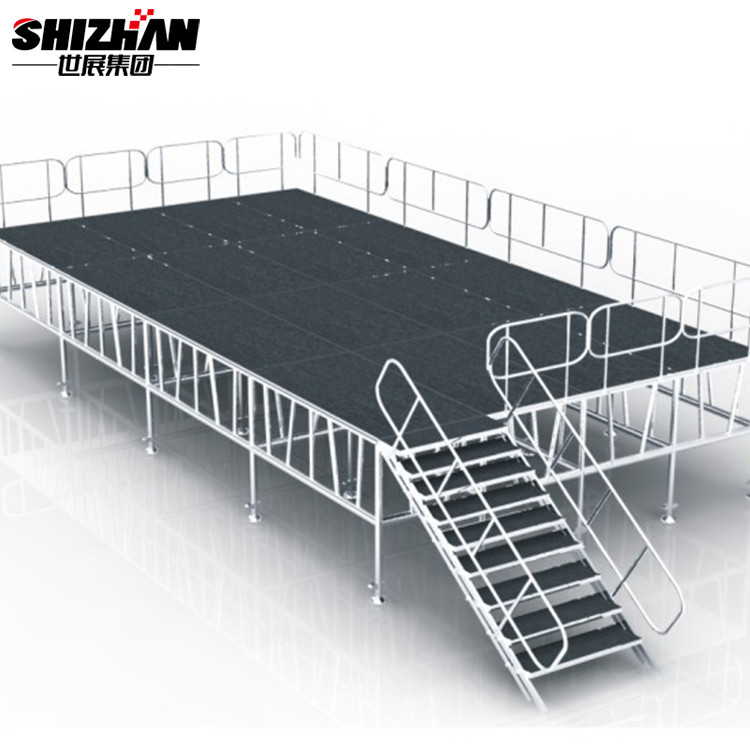 50x3mm Wooden Church Portable Stage Easy Install Event Aluminum Platform