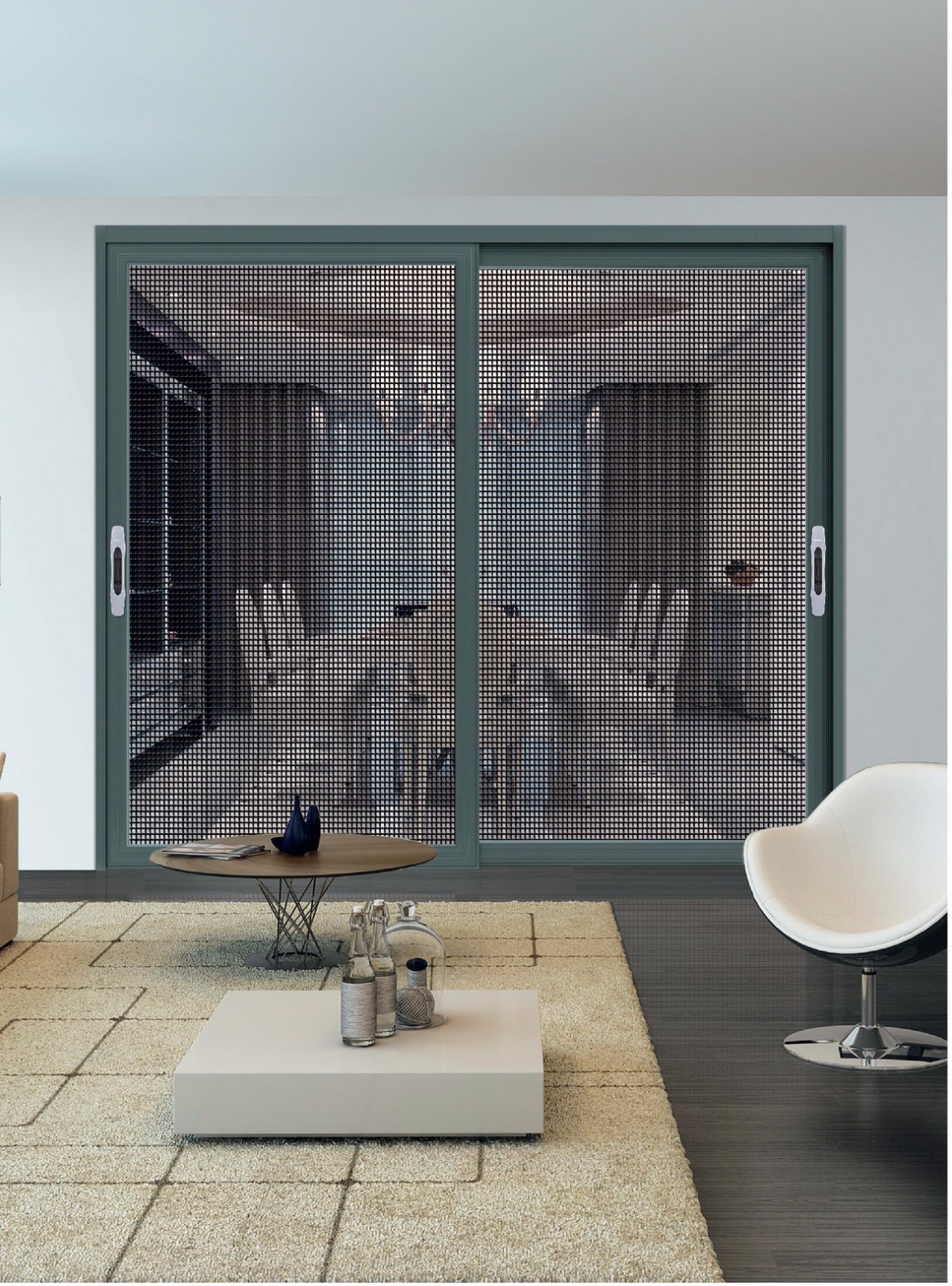 Powder Coated Aluminium Alloy Windows Extruded Aluminum Door Profile