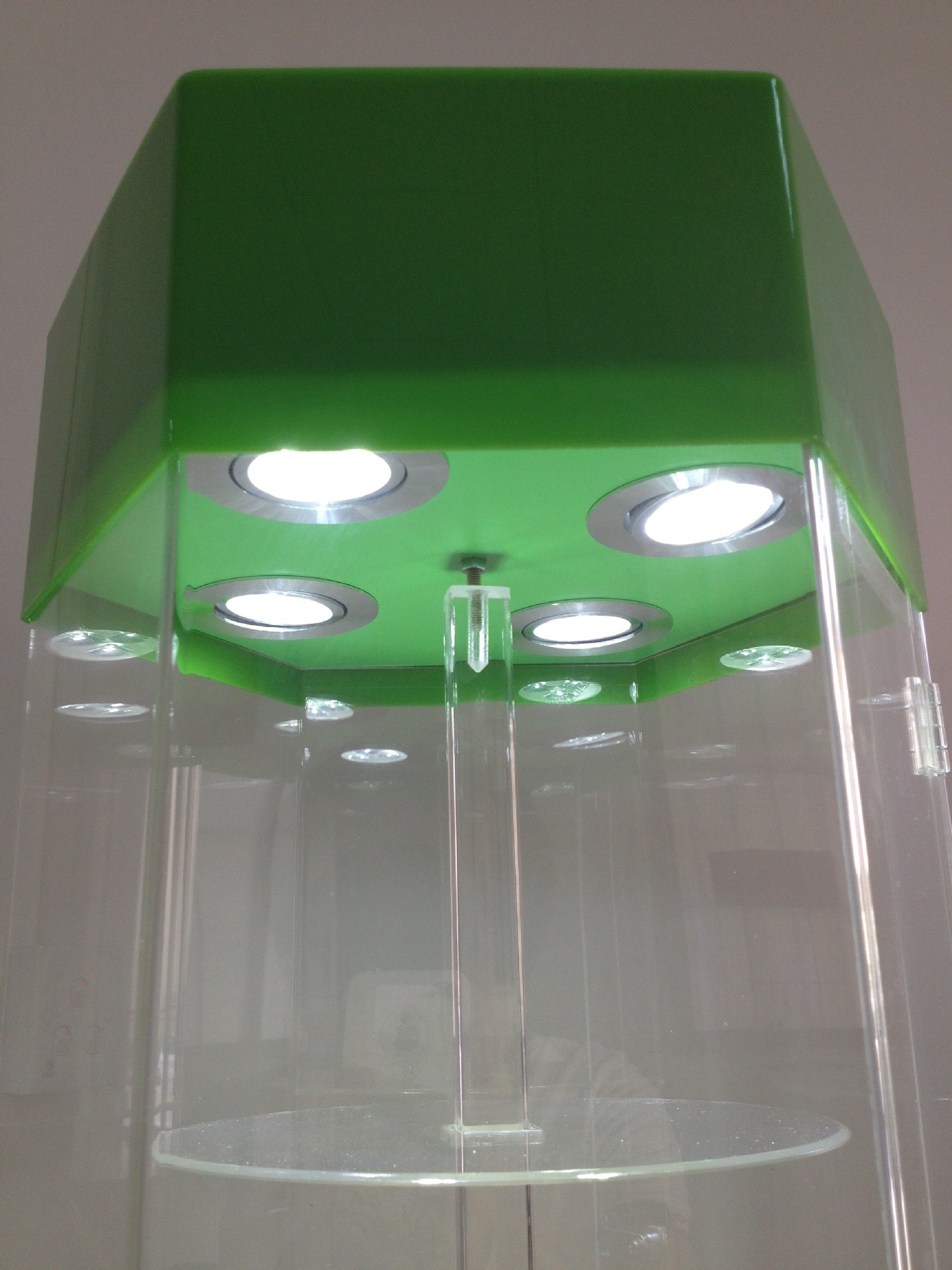 Rotary Acrylic Display Showcase / Acrylic Display Rack Practical For Mobile Phone Shop