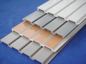 China Flexible Interior PVC Slatwall Panels For Storage Room Laundry Basement wholesale