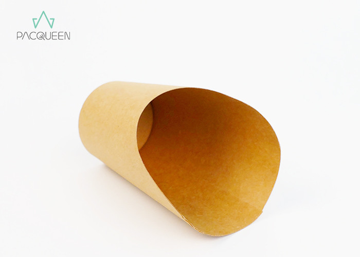 Shaped Takeaway Food Containers Chip Holders Oil / Water Resistant