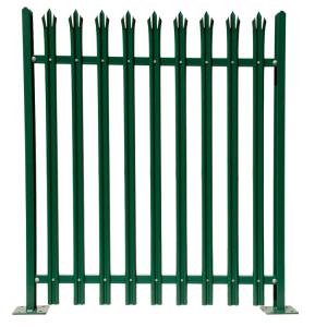 China Anti Theft Powder Coated Palisade Fencing , Metal Palisade Security Fencing wholesale