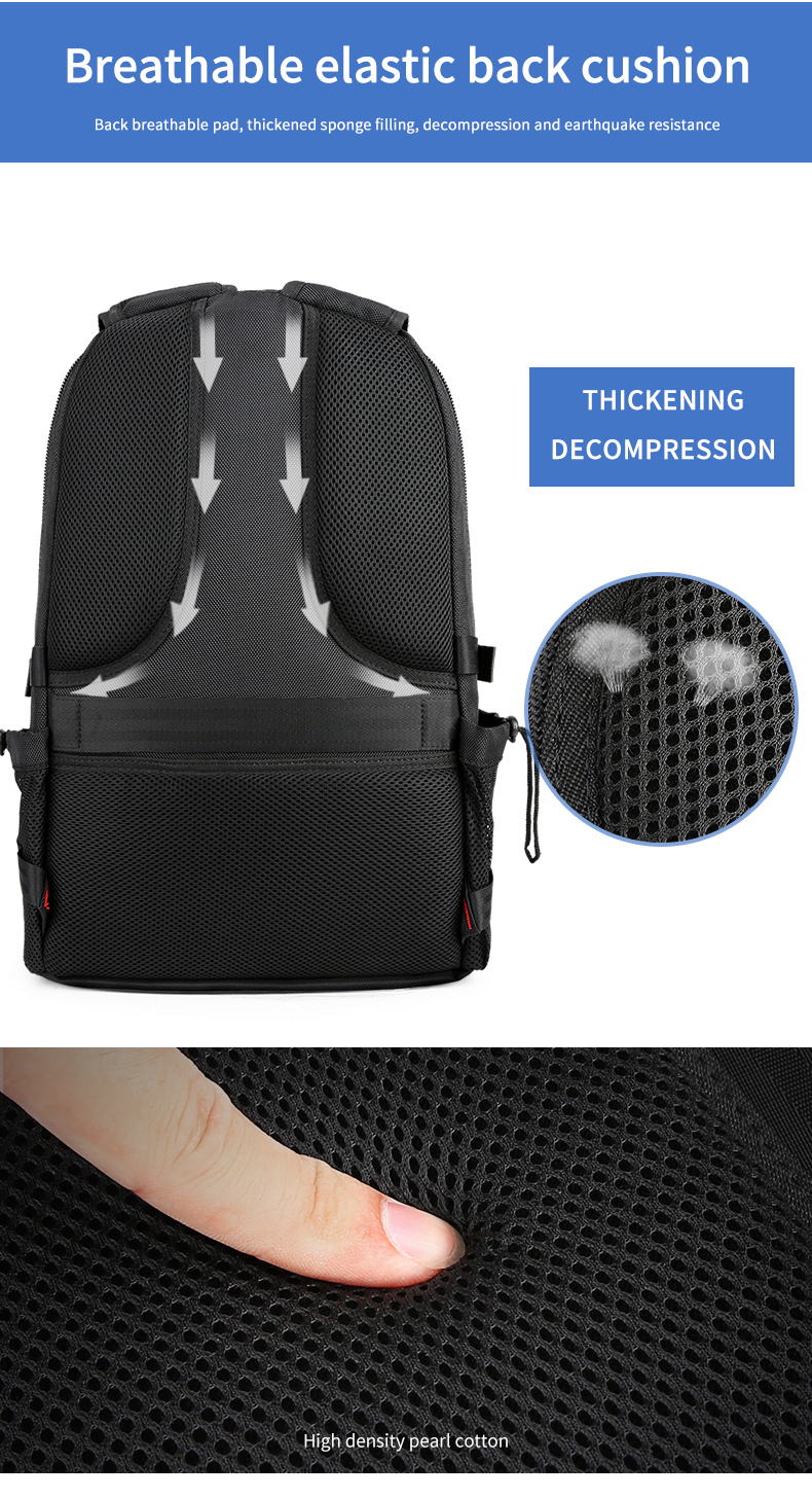 Waterproof Men Business sports school travel Computer mochila 15.6 inch Laptop Bag Backpack