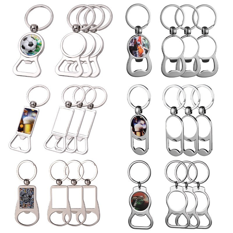 Sublimation Bottle Opener With Keyring