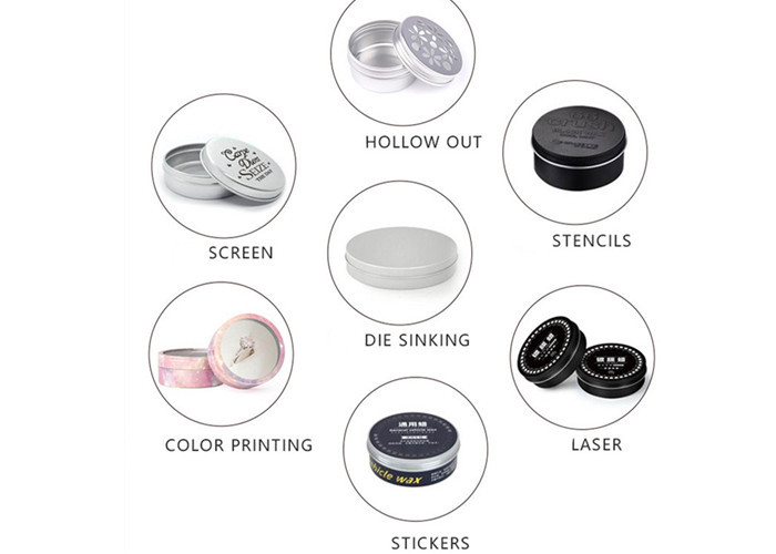White Seal Cream Tin Containers Hand Cream Packaging Aluminum Cosmetic Tin