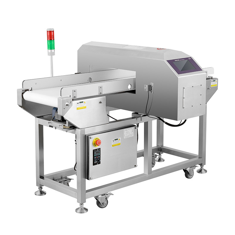 Professional Manufactured Custom Food Metal Detector Machine With Reject In Food Packaging