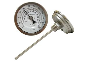 China Food Safe Probe Bimetallic Brew Kettle Thermometer With 82mm Large Dial wholesale