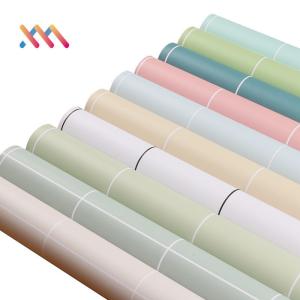 China Washable pvc wallpaper bathroom decoration wall covering 3d adhesive wallpaper wholesale