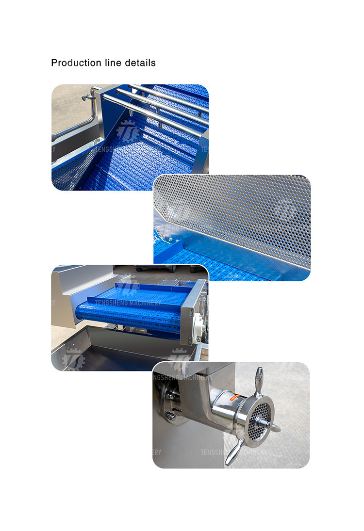 600KG/H Multifunctional Meat Processing Machine Washing And Grinding