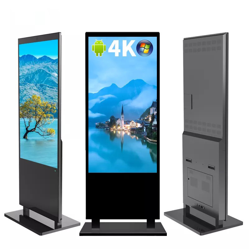 New Elegant Floor Standing Digital Signage Display Wifi 55 Inch Indoor Advertising