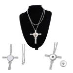 Sublimation Cross Necklace Pendant With Cubic Zirconia Sublimation Gift Blanks