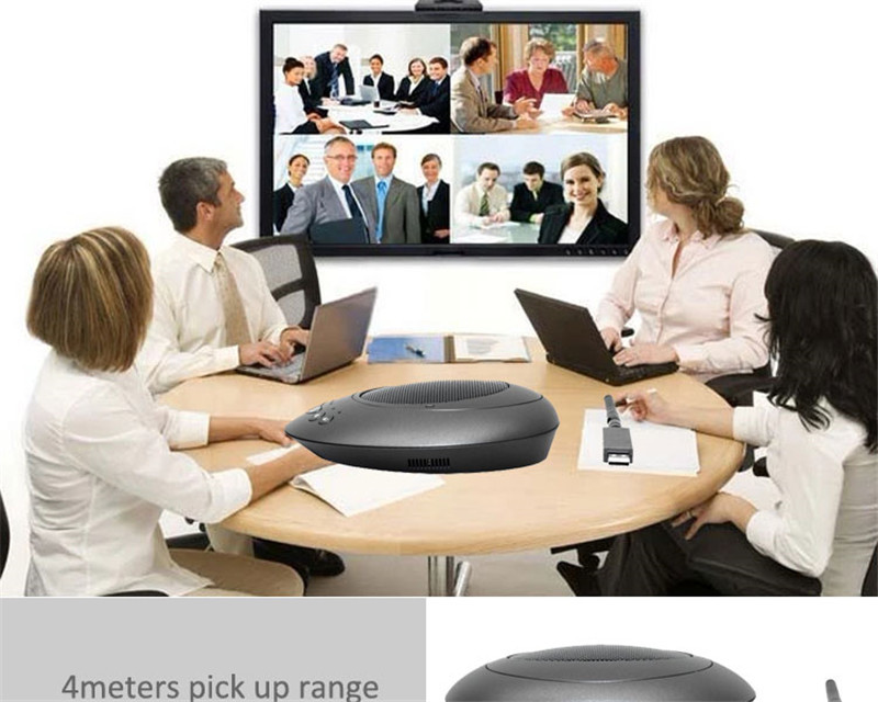 Full Duplex 360° USB wireless microphone for video conferencing RF2.4G wireless video conferencing microphone and speake