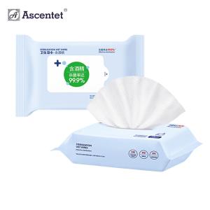 China 80 Sheets Big Bag Adult Hygiene Alchohol Wet Wipes wholesale