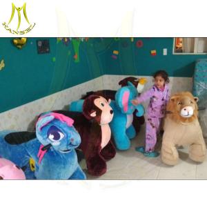 China Hansel four wheel amusement ride on walking stuffed animals rides wholesale