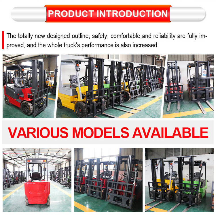 60V 4x4 Powered Forklift Fork-lift Truck 2.5T Full Electric Pallet Stacker Forklift