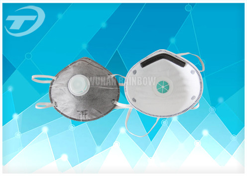 Clinics White Disposable Mouth Mask / Surgical Face Mask With Valve