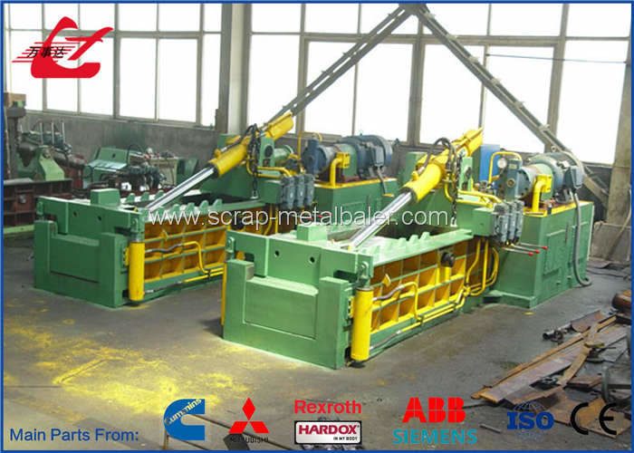 Manual Valve Control Hydraulic Scrap Baling Press 160 Ton Press force
