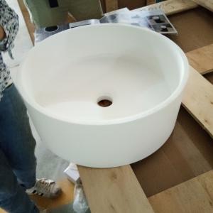 China Elegant Look Counter Top Vanity Basins Stain And Chemical Resistance wholesale