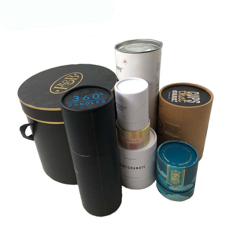 Full Color Cosmetic Tube Packaging / Printed Paperboard Deodorant Tubes