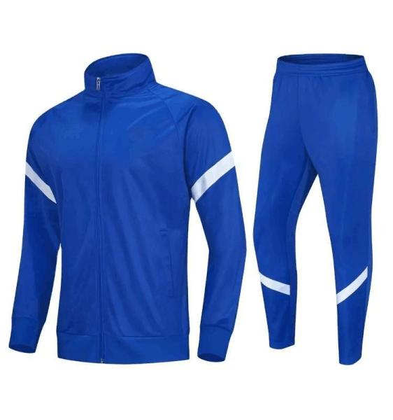 Custom Soccer Tracksuit Jacket Sport Training Tracksuit Quick Dry Men 2 Piece