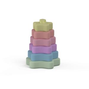 China Waterborne Paint 95mm Wide Baby Stacking Toy OEM Star Shape wholesale