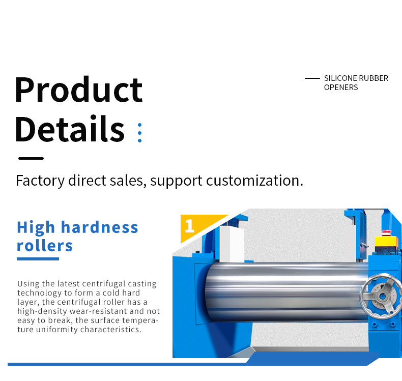 15 - 20r/min Rubber Milling Machine 380V 50HZ Solid Silicone Rubber Mixing Machine