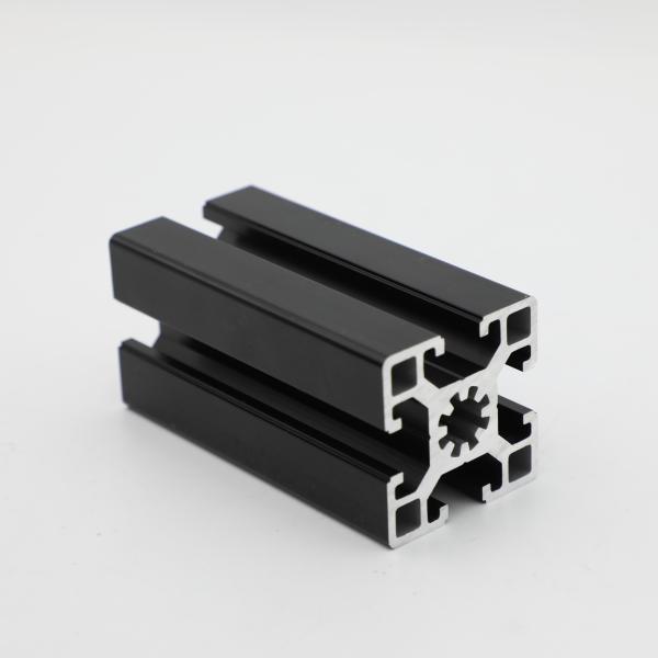 Industrial Aluminium Extrusion Frame T Slot V Slot Extruded Black Aluminum
