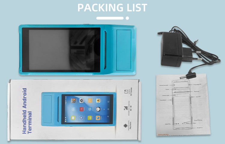 Stocked Handheld Android Pda with Barcode Scanner Fingerprint Reader and Thermal Printer