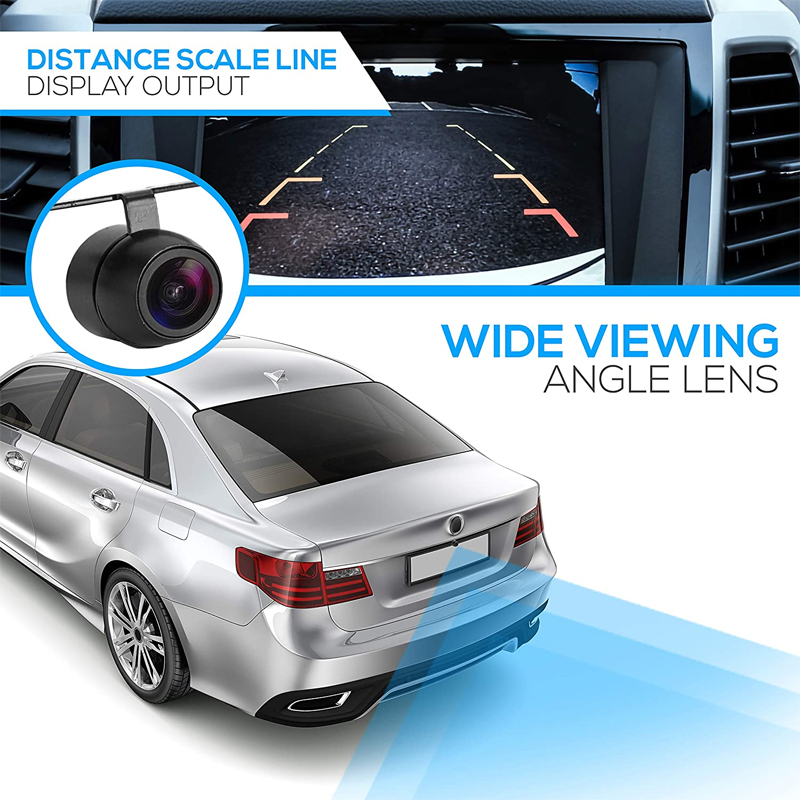 170° Wide Angle Car Universal Rear View Camera for Reverse Parking IP68 Waterproof