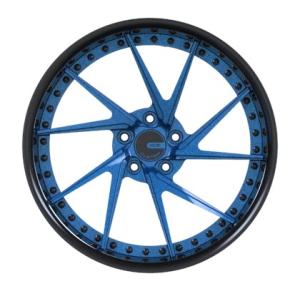 China Brushed Blue 22 Inch Forged Wheels wholesale