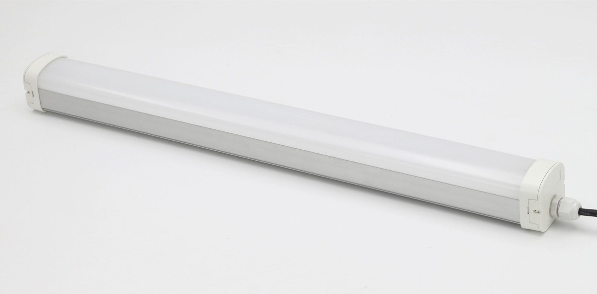 Commercial 600mm Ip65 LED Batten Light SMD 2835 LED Chips Alum Material Body