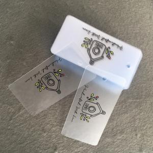 China Glossy / Matte Varnishing PET Retail Hang Tags wholesale