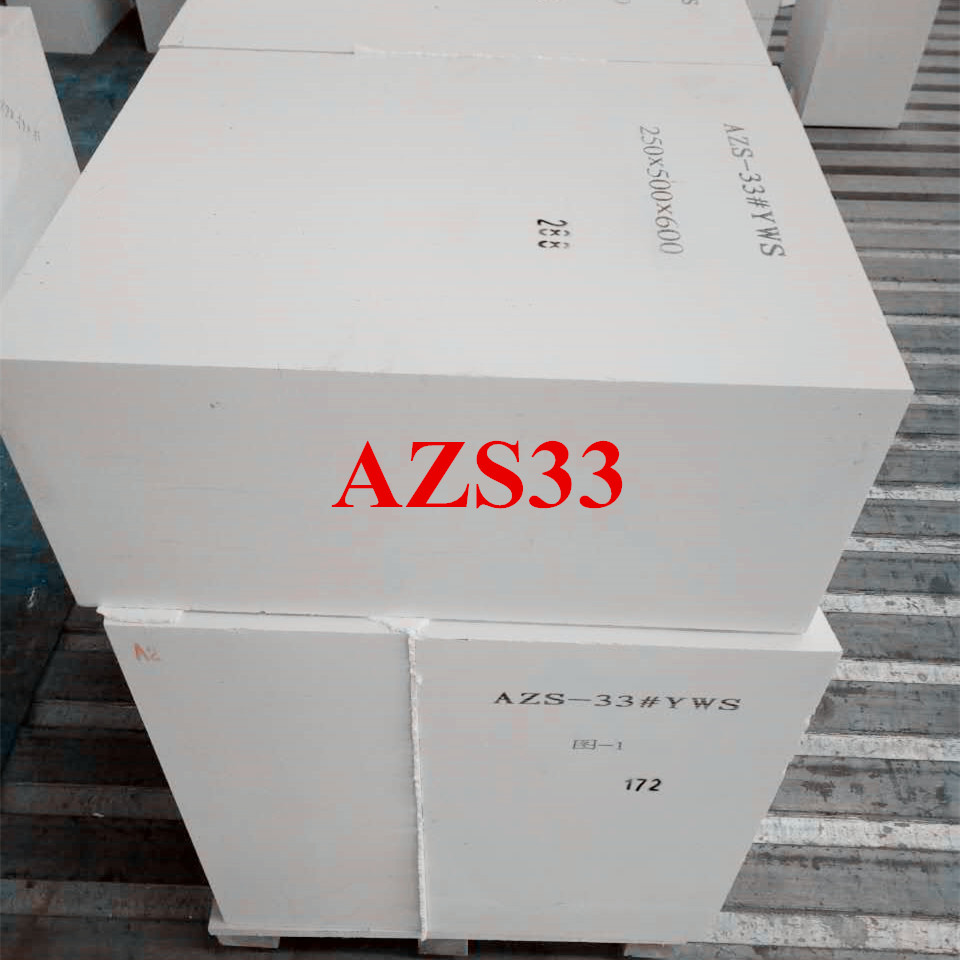 Electrocast Refractory Bricks Made from Pure Alumina and Zircon Sand for Glass Kiln