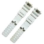 Tough Silicone Rubber Watch Strap Bands 25x16mm Sweatproof Comfortable Wear