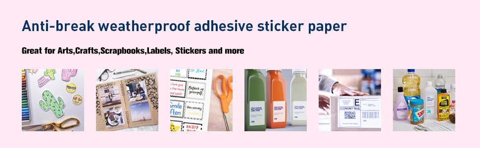 OEM Adhesive A4 75gsm Waterproof Sticker Paper