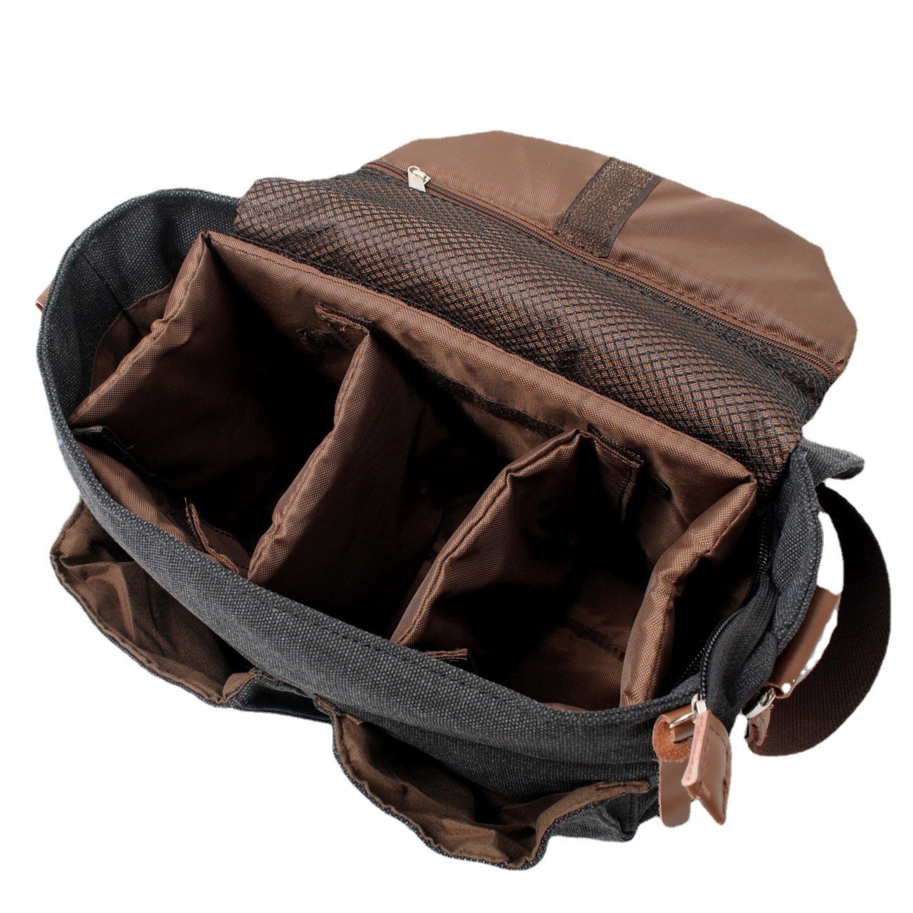 Waterproof Waxed Canvas Laptop Messenger Bag Men Business Briefcase BRB02