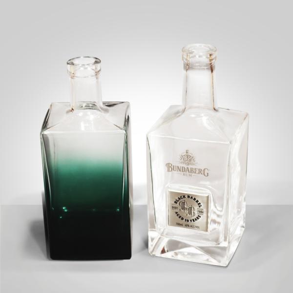Hot Stamping Luxury Spirits Bottle Whiskey Bourbon Brandy 900g-1200g